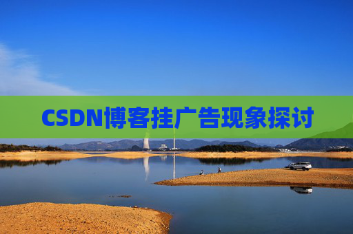 CSDN博客挂广告现象探讨